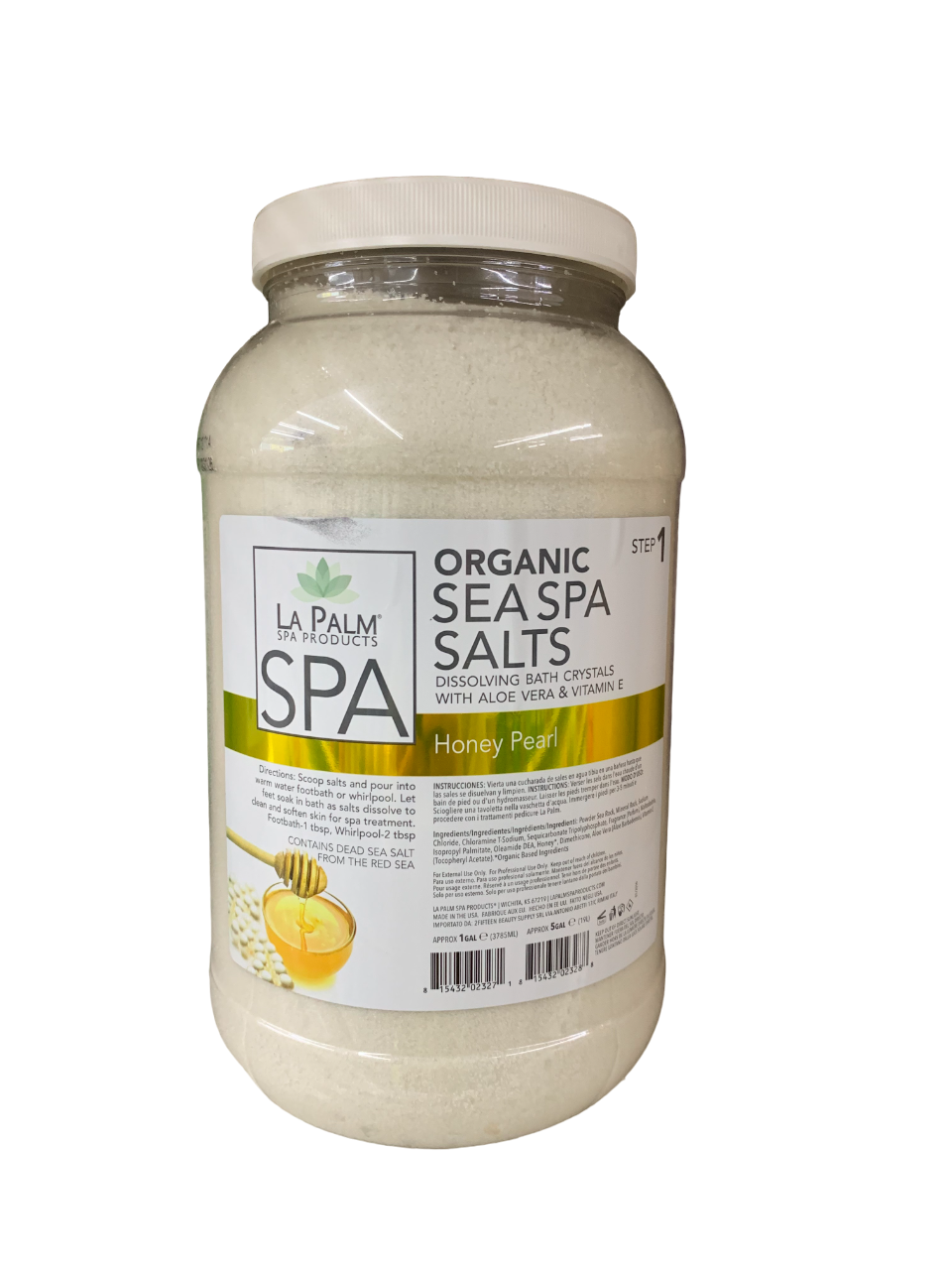 Lapalm Organic Sea Spa Salt Honey Pearl